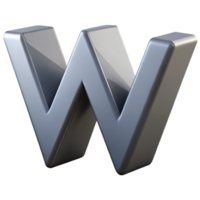 acclaimed classic Minimal, geometric W with crisp edges and flat gray color. scalable Design. authentic png