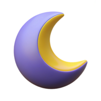 dazzling classic Pictogram of a moon. Flat color, minimal design, crisp edges Scalable Design. top-tier png