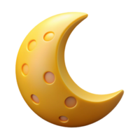 dramatic contemporary Pictogram of a moon. Flat color, minimal design, crisp edges Scalable Design. expertly shot png
