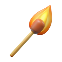 dreamy wonderful Professional render, concept art style, single matchstick, unburnt Isolated cutout with Transparent Background authentic png