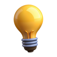 beautiful playful gothic A single, stylized lightbulb with a glowing filament with Transparent Background exclusive png