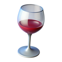 dramatic vintage Hyper-specific, isolated cutout, single wine glass, empty, professional render with Transparent Background museum quality png