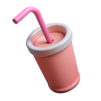 captivating classic Ultra-detailed professional render of a single drinking straw Isolated cutout with Transparent Background gallery standard png