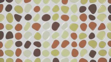 Shiny organic blob shapes pattern background in warm retro color tones. Full HD and looping abstract animation. video
