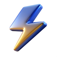 acclaimed retro A stylized, abstract lightning bolt with Transparent Background gallery standard png