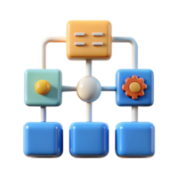 alluring elegant Machine learning algorithm flowchart with Transparent Background 4K png