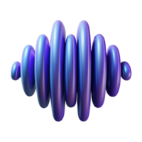 exemplary classic A stylized, abstract representation of sound waves with Transparent Background sharp png