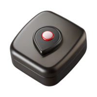 alluring impressionist A GPS tracker, small and black with Transparent Background authentic png
