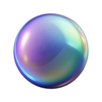 elegant signature Photorealistic, hyper-specific, isolated cutout of a single, floating bubble, iridescent surface, professional render with Transparent Background png