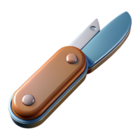 dramatic elegant Hyper-specific, professional render of a vintage pocket knife with Transparent Background detailed png