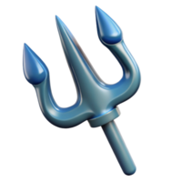 acclaimed baroque Hyper-specific, isolated cutout Photorealistic render Single Poseidon's Trident, dripping seawater with Transparent Background 4K png
