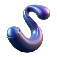 acclaimed urban An abstract, flowing shape resembling a musical note with Transparent Background high resolution png