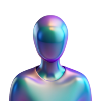 coveted nordic Abstract human form, abstract portrait, with Transparent Background genuine png