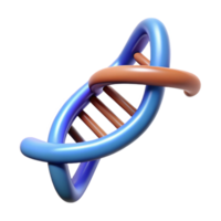 beautiful sought-after Photorealistic, hyper-specific professional render of a single, isolated, DNA double helix molecule with Transparent Background png