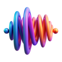 elegant urban An abstract representation of sound waves in vibrant colors with Transparent Background high resolution png