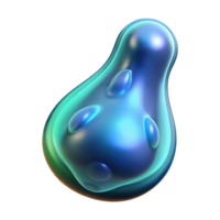 calm captivating Ultra-detailed, photorealistic, hyper-specific render of an isolated cutout of a single, bioluminescent space plankton with Transparent Background detailed png