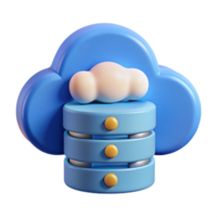 calm glorious Cloud computing data storage icon with Transparent Background sharp png