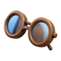 distinctive nordic Isolated cutout, ultra-detailed, hyper-specific, concept art style, vintage spectacles with round lenses with Transparent Background precision png