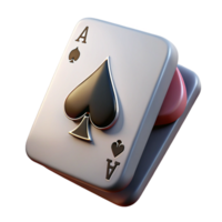 breathtaking nostalgic vintage Photorealistic, isolated cutout of a single playing card, ace of spades, intricate design, professional render with Transparent Background handcrafted png