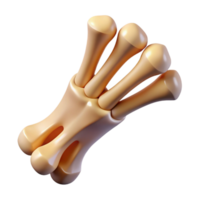 dramatic quintessential Professional render of a biomechanical primate finger bone, photorealistic, ultra-detailed, hyper-specific, isolated cutout with Transparent Background png