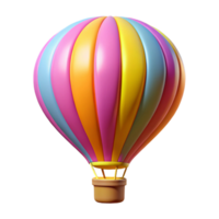 dazzling memorable A hot air balloon, brightly colored with Transparent Background png