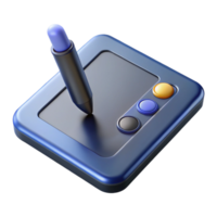 enchanting tranquil futuristic Photorealistic isolated cutout of a single, professional graphics tablet pen, ultra-detailed with Transparent Background sharp png