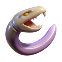 bold radiant Professional render of a biomechanical snake fang, photorealistic, ultra-detailed, hyper-specific, isolated cutout with Transparent Background original png