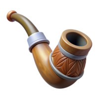 dramatic exceptional Hyper-specific professional render of a tribal ceremonial pipe carved from soapstone with Transparent Background png