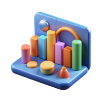 enchanting creative Big data analytics chart with Transparent Background masterfully captured png