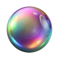 elegant coastal Photorealistic, hyper-specific professional render of a single, isolated, perfectly formed soap bubble with iridescent colors with Transparent Background 8K png