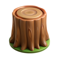 calm mesmerizing Professional render, ultra-detailed, isolated cutout, concept art style of a single, cross-section of a tree trunk with Transparent Background high resolution png