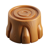 celebrated nordic Hyper-specific concept art render of a single cross-section of a tree trunk with Transparent Background detailed png
