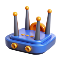 dazzling unparalleled Network router with multiple antennas with Transparent Background png