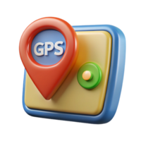 beautiful celebrated GPS navigation device with map displayed with Transparent Background png