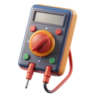 exquisite art deco A digital multimeter, displaying a reading with Transparent Background sharp png