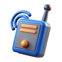dynamic splendid High-tech communication device with retractable antenna with Transparent Background authentic png