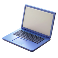 dazzling tropical Photorealistic, isolated cutout of a single open laptop displaying a blank screen, hyper-specific keyboard layout, professional render with Transparent Background fine detail png
