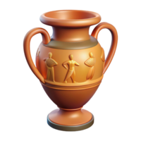 alluring timeless An ancient Greek vase with mythological figures with Transparent Background png
