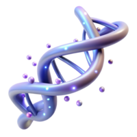 breathtaking exemplary A DNA double helix composed of glowing particles, with Transparent Background png