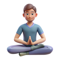 elegant urban Meditative yoga instructor in a pose, with Transparent Background sharp png