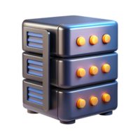 dramatic intense urban Server rack with blinking lights with Transparent Background professional png