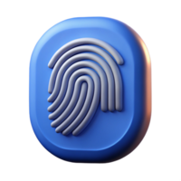 acclaimed nordic Photorealistic ultra-detailed render of a single biometric fingerprint scanner, isolated cutout with Transparent Background original png