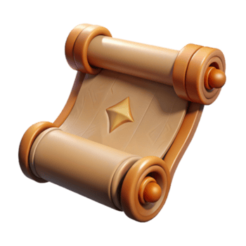 travolgente dinamico barocco isolato ritagliare, ultra dettagliato concetto arte stile interpretazione di un' separare, antico, Esposto alle intemperie scorrere con illeggibile simboli con trasparente sfondo artigiano png