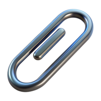elegant urban Photorealistic professional render, hyper-specific, single isolated paperclip, metal, ultra-detailed with Transparent Background masterfully captured png