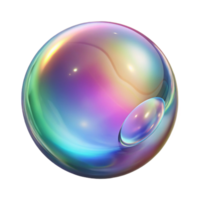 enchanting dreamy impressionist Photorealistic, ultra-detailed isolated cutout of a single, levitating, soap bubble with swirling iridescent colors with Transparent Background genuine png