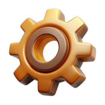 straordinario boemo iperspecifico professionale rendere di un isolato, galleggiante, Ingranaggio ingranaggio con intricato steampunk dettagli isolato ritagliare con trasparente sfondo impeccabile png