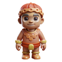 cautivador pacífico elegante concepto Arte estilo aislado separar profesional hacer de un tribal niño juguete tallado desde hueso, ultra detallado, hiperespecífico con transparente antecedentes original png