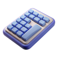 bold breathtaking Wireless keyboard with numeric keypad with Transparent Background professional png
