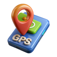 alluring mid-century GPS navigation device with map displayed with Transparent Background expertly shot png