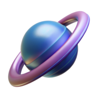 distinguished minimalist Hyper-specific, professional render of a single, abstract, planetary ring, ultra-detailed, isolated cutout with Transparent Background museum quality png